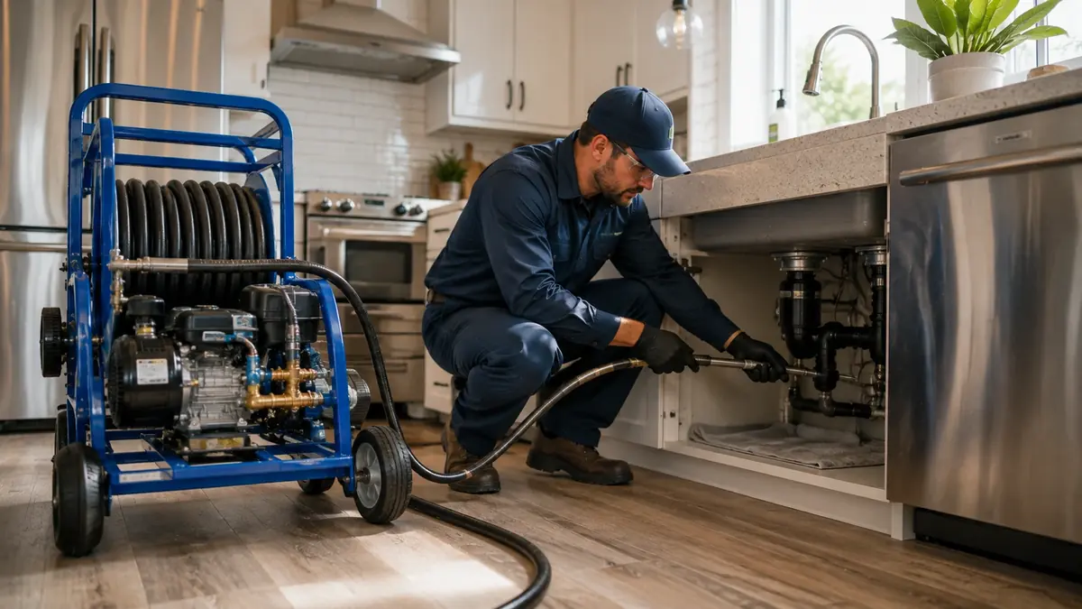 Kitchen Drain Hydro Jetting in Brawley